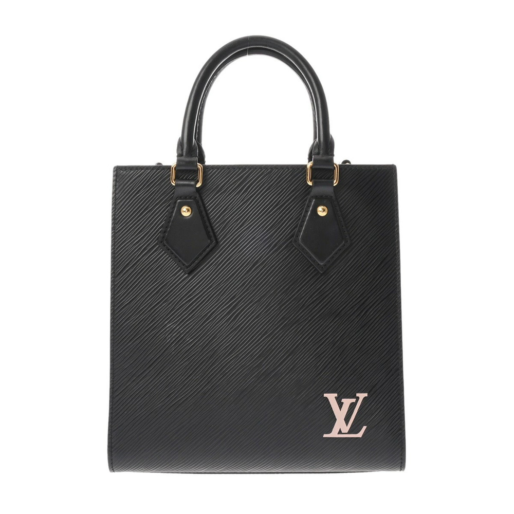 LOUIS VUITTON Epi Sac Plat Noir Black Leather Handbag